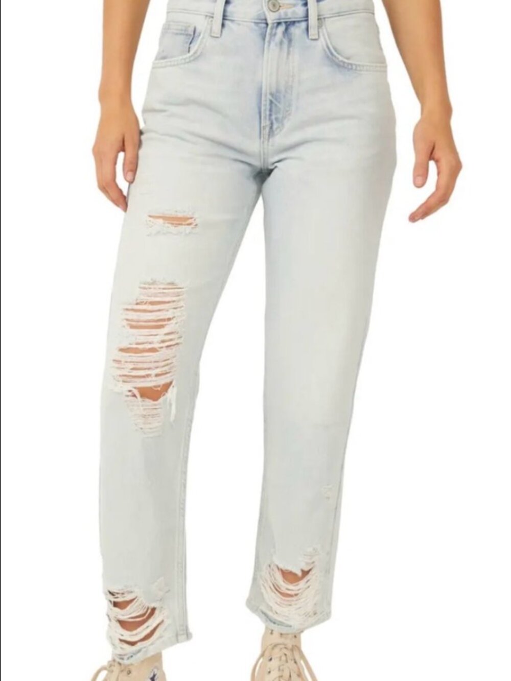 New Without Tags We The Free Distressed Casual High-Rise Fit Free People - 31